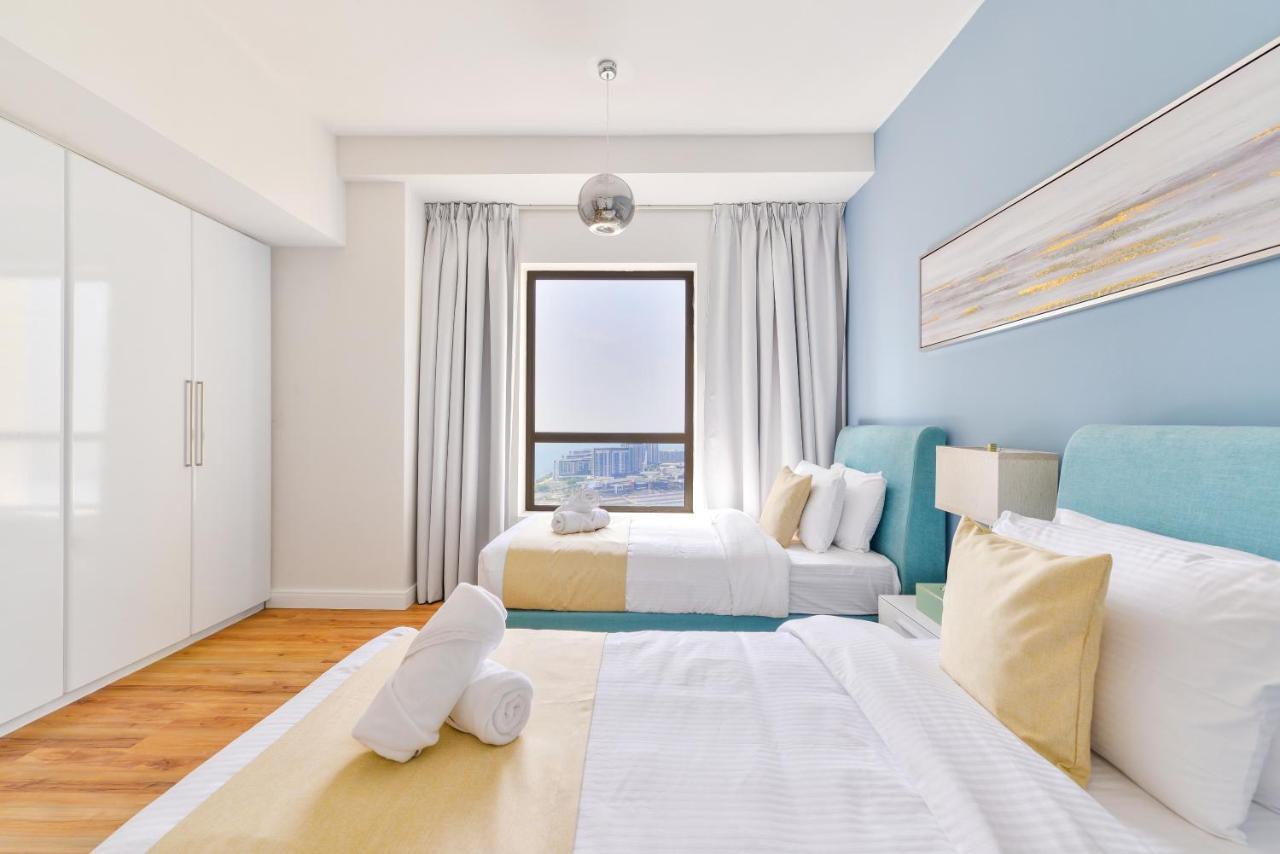 Luxury Jbr - Full Sea View - Free 5* Beach Resorts Access Dubai Luaran gambar