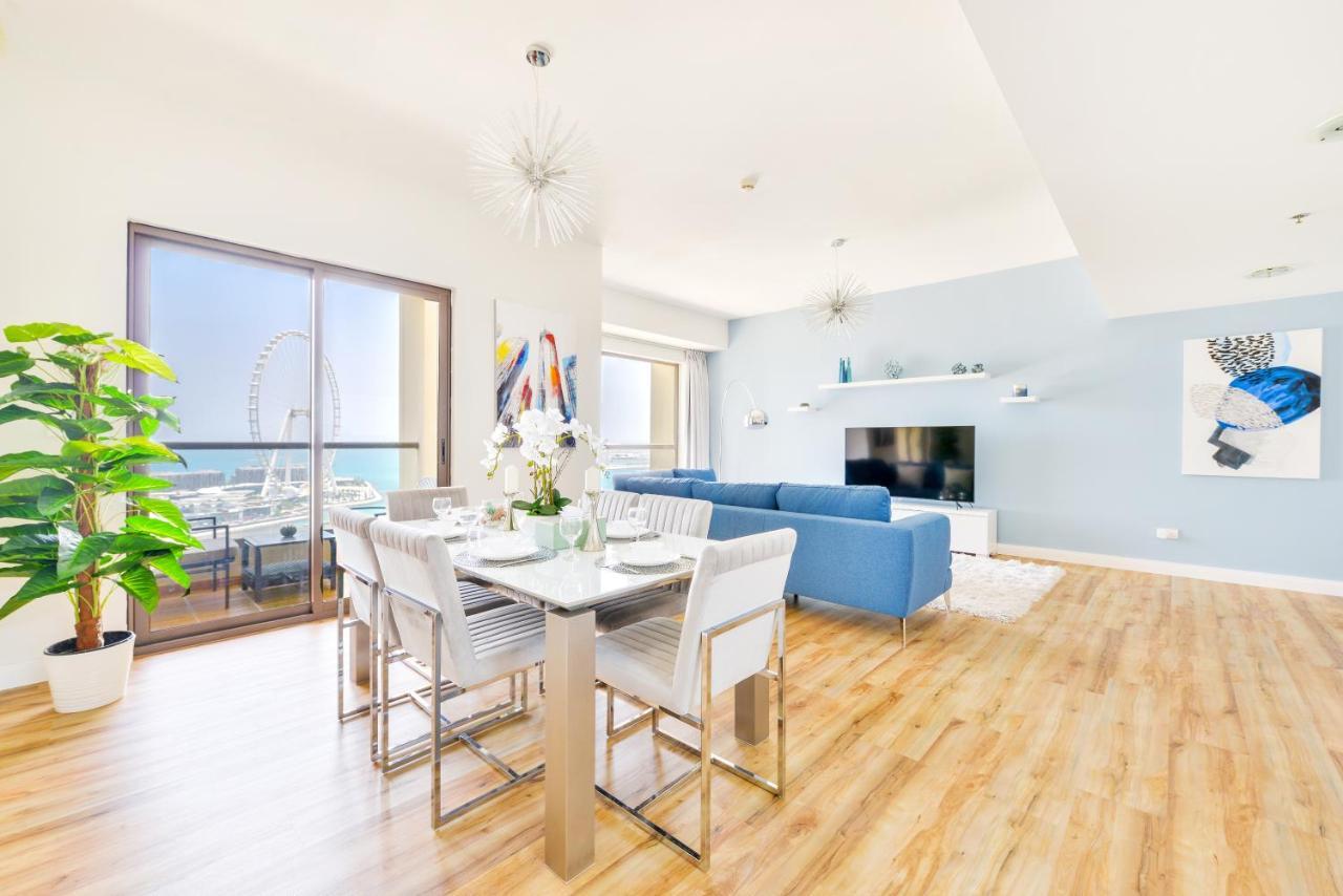 Luxury Jbr - Full Sea View - Free 5* Beach Resorts Access Dubai Luaran gambar