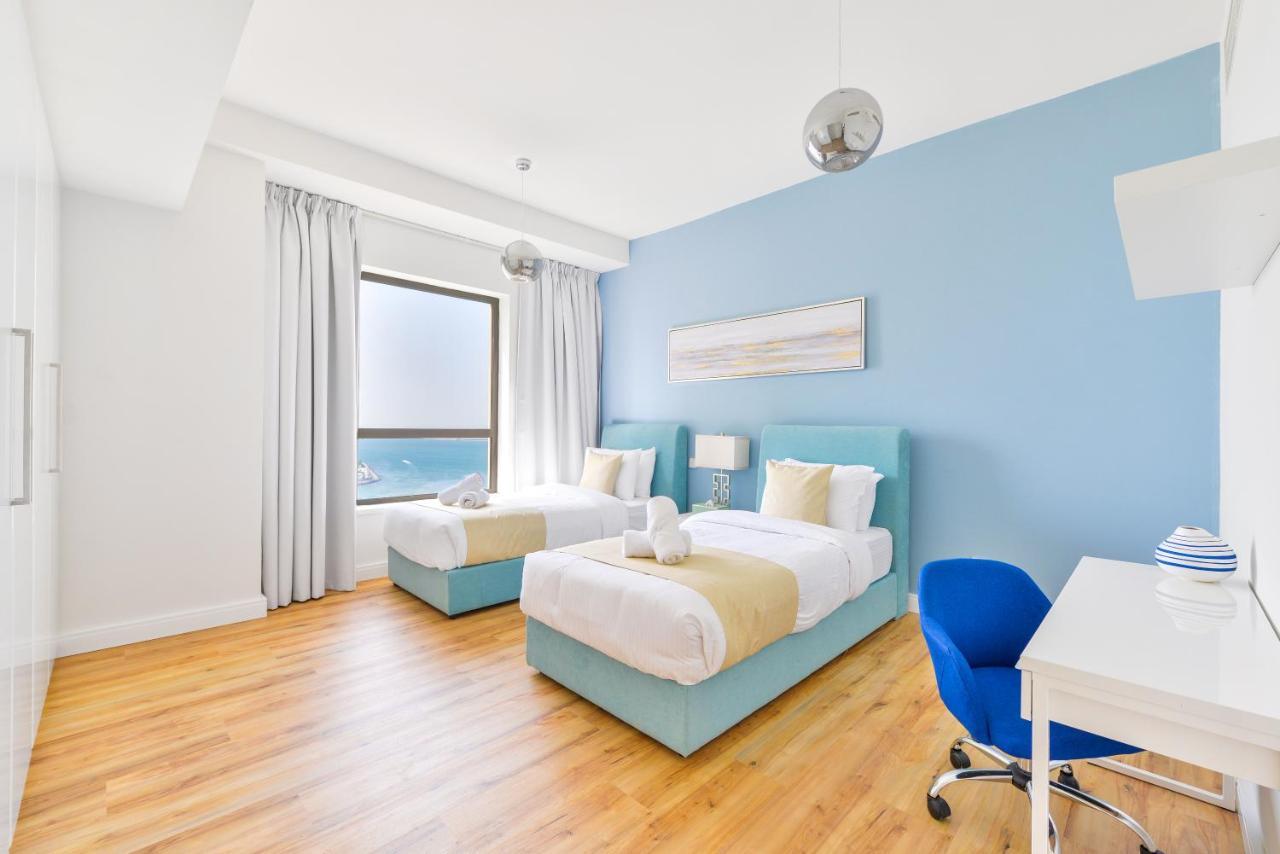 Luxury Jbr - Full Sea View - Free 5* Beach Resorts Access Dubai Luaran gambar