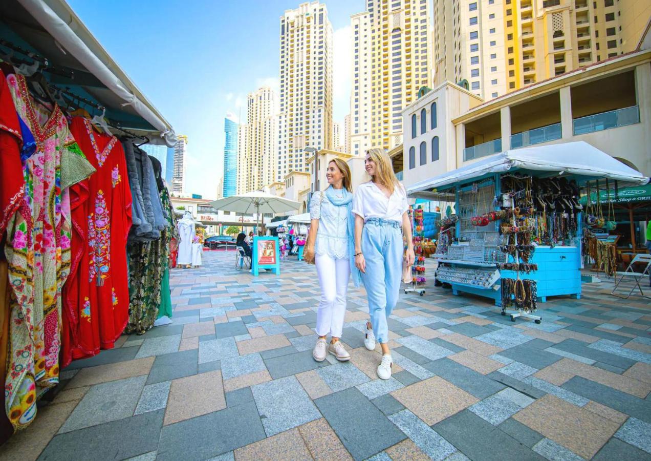 Luxury Jbr - Full Sea View - Free 5* Beach Resorts Access Dubai Luaran gambar