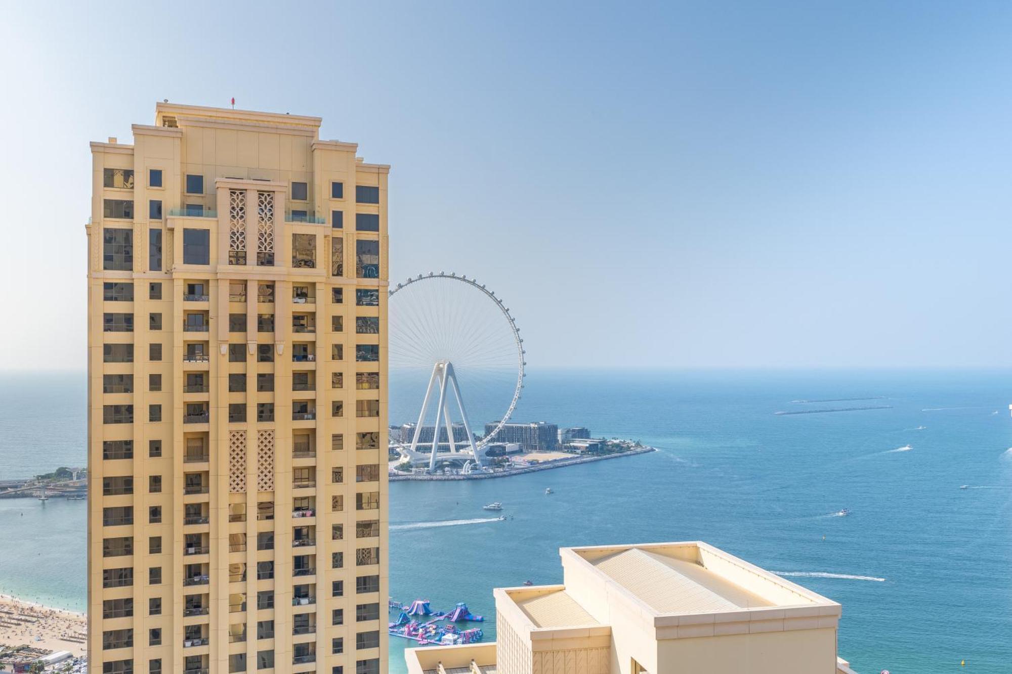 Luxury Jbr - Full Sea View - Free 5* Beach Resorts Access Dubai Luaran gambar