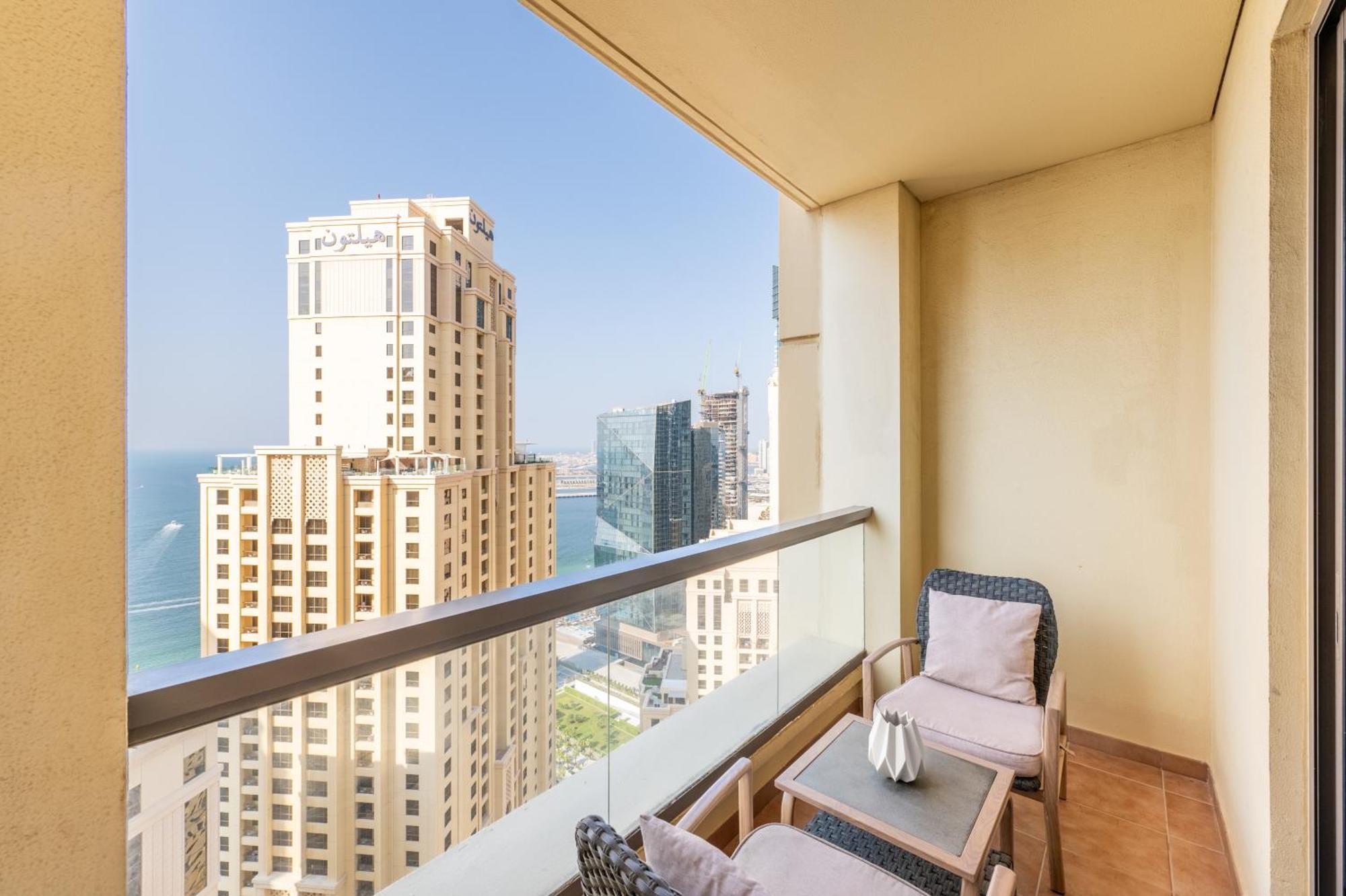 Luxury Jbr - Full Sea View - Free 5* Beach Resorts Access Dubai Luaran gambar