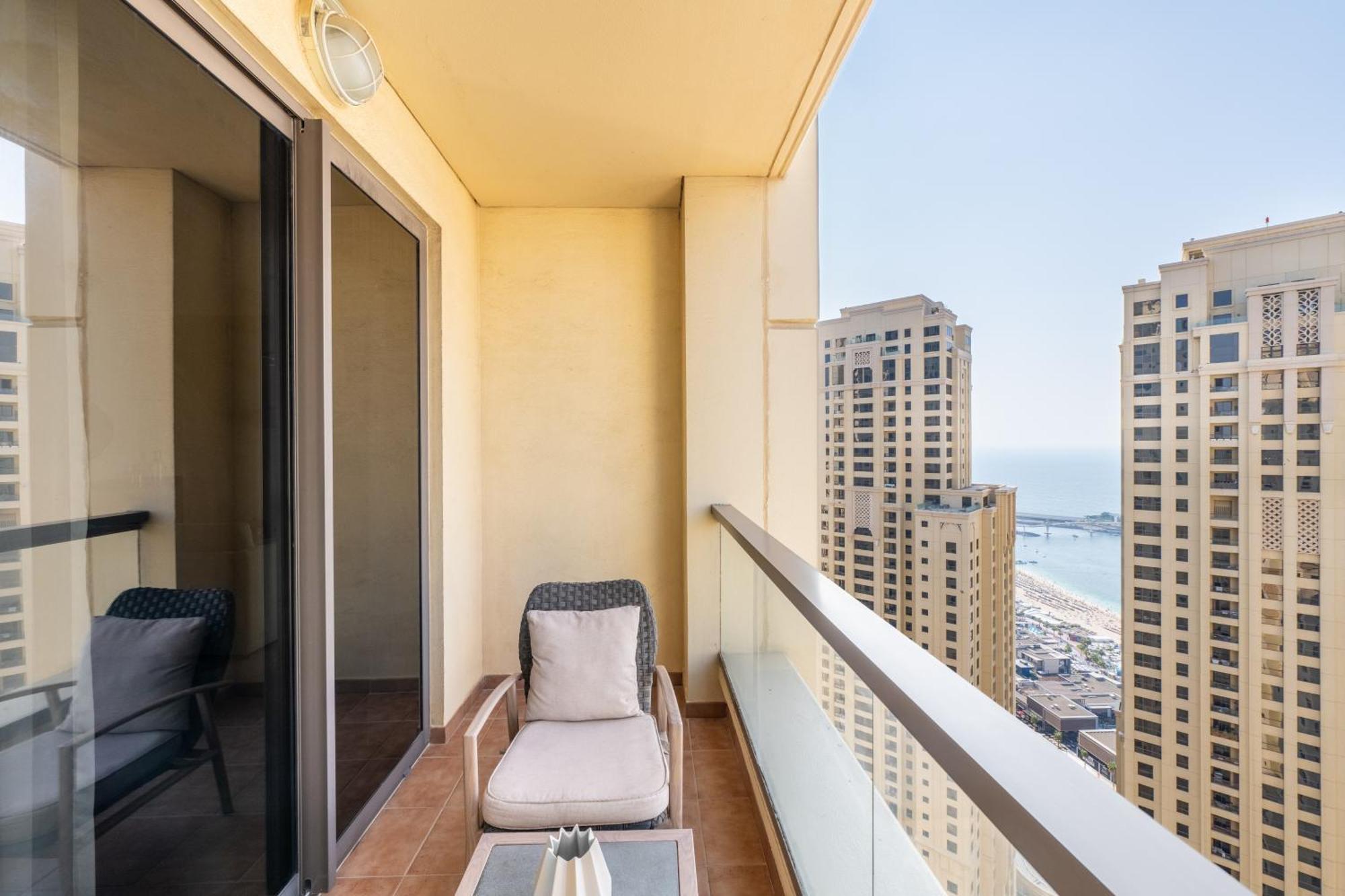 Luxury Jbr - Full Sea View - Free 5* Beach Resorts Access Dubai Luaran gambar