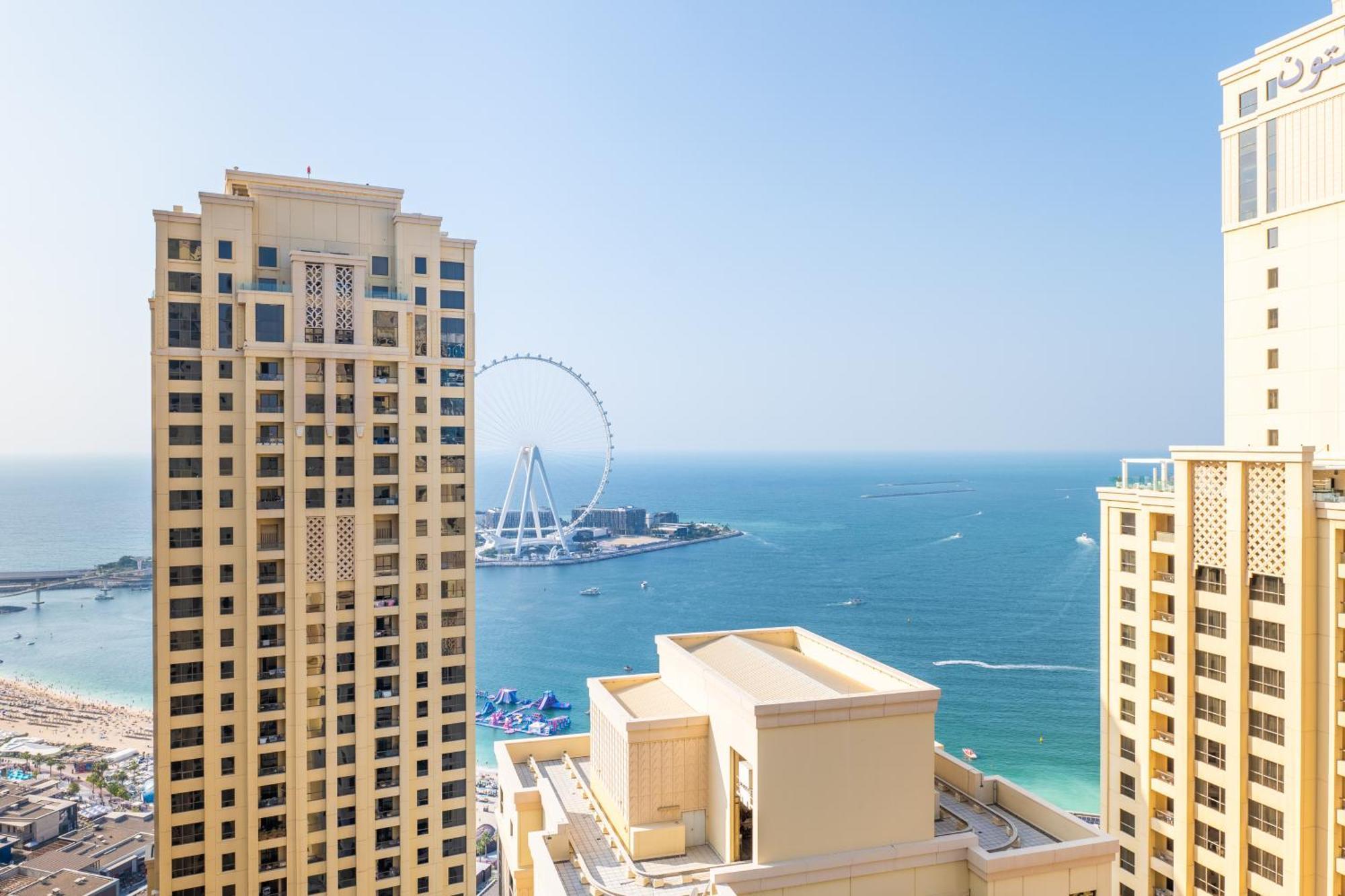 Luxury Jbr - Full Sea View - Free 5* Beach Resorts Access Dubai Luaran gambar